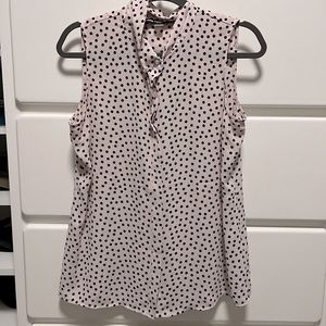 Pink polka dot Womens blouse!